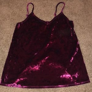 Velvet Spaghetti strap shirt